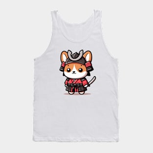 cute corgi super samurai warrior Tank Top